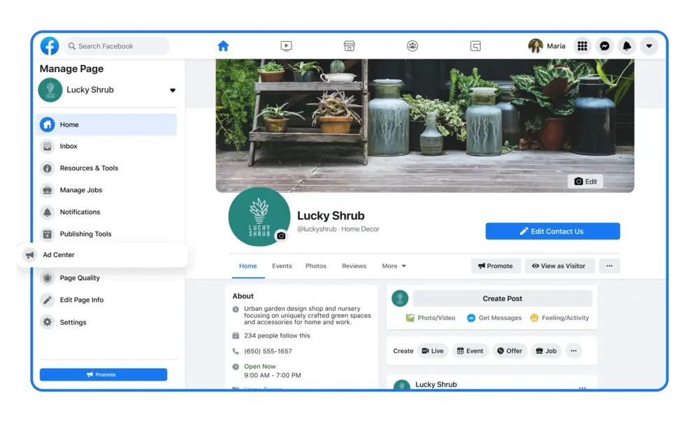 buat halaman page bisnis untuk mulai beriklan